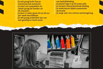 Vacature Medewerker Atelier
