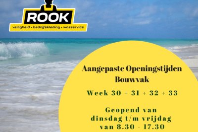 Aangepaste Openingstijden Bouwvak