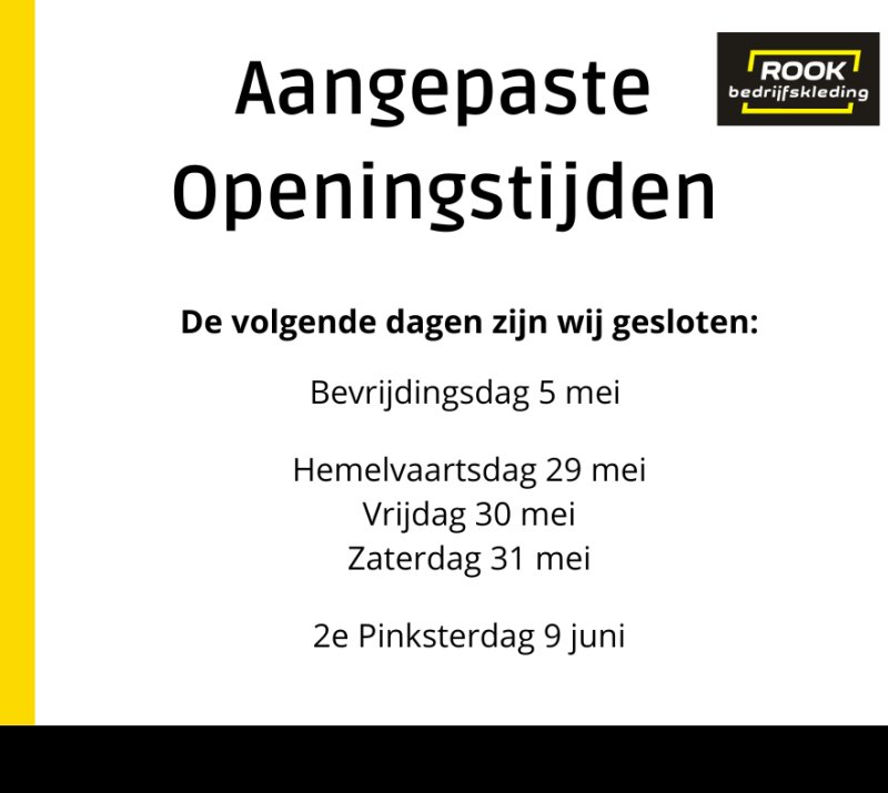 Aangepaste Openingstijden