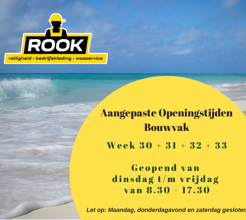 Aangepaste Openingstijden Bouwvak